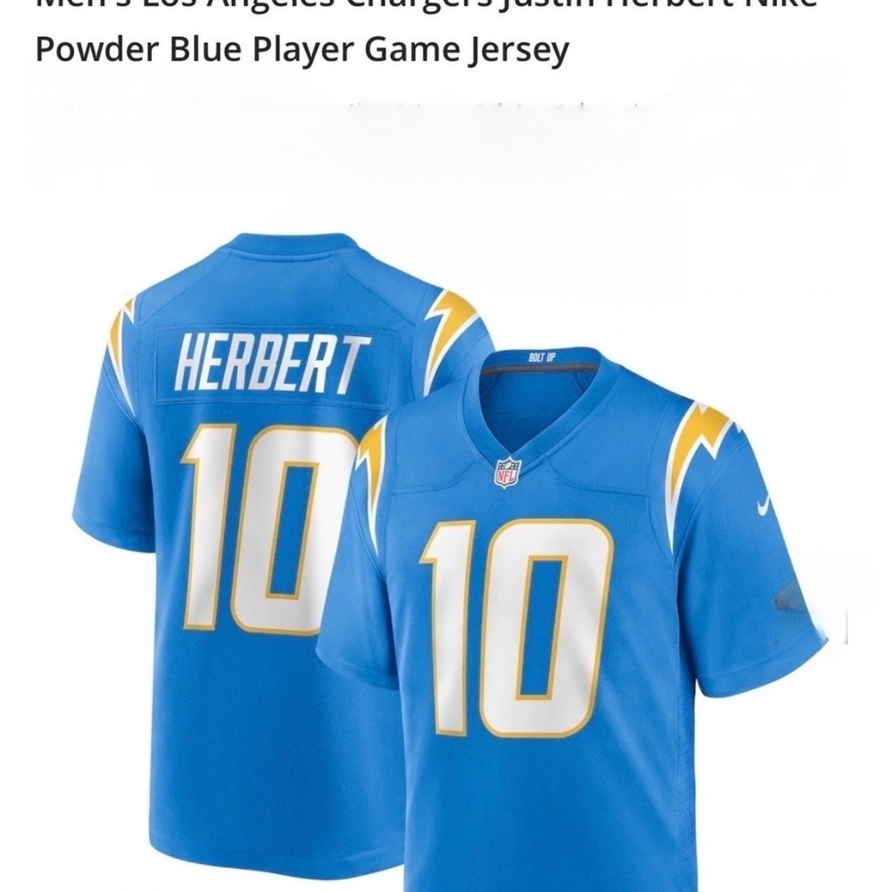 Men’s official Charger’s jersey